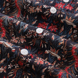 Castlebeard Men's Hawaiian Shirt The Genus Iris Print Cotton Button-down Short Sleeve Aloha Shirt By Amy, view 5