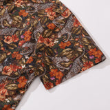 Castlebeard Men's Hawaiian Shirt The Playful Leopard Print Cotton Button-down Short Sleeve Aloha Shirt By Yakima, view 4