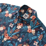 Castlebeard Men's Hawaiian Shirt Tropical Night Print By ME.COCO.DESIGN Cotton Button-down Short Sleeve Aloha Shirt, view 2