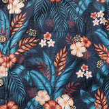 Castlebeard Men's Hawaiian Shirt Tropical Night Print By ME.COCO.DESIGN Cotton Button-down Short Sleeve Aloha Shirt, view 3