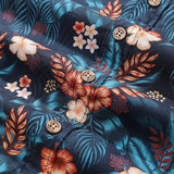 Castlebeard Men's Hawaiian Shirt Tropical Night Print By ME.COCO.DESIGN Cotton Button-down Short Sleeve Aloha Shirt, view 5