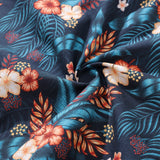 Castlebeard Men's Hawaiian Shirt Tropical Night Print By ME.COCO.DESIGN Cotton Button-down Short Sleeve Aloha Shirt, view 6