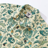Castlebeard Men's Hawaiian Shirt Tropical Surf Punk Pattern By Laihha Organna Cotton Camp collar Short Sleeve Aloha Shirt, view 2