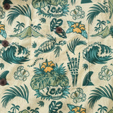 Castlebeard Men's Hawaiian Shirt Tropical Surf Punk Pattern By Laihha Organna Cotton Camp collar Short Sleeve Aloha Shirt, view 3