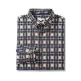 Castlebeard Men's Hawaiian Shirt Urban Sophistication Plaid Cotton Button-down Long Sleeve Aloha Shirt By Amy, view 2