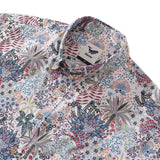 Castlebeard Men's Hawaiian Shirt Vibrant Jungle Print Cotton Button-down Short Sleeve Aloha Shirt By Sylvia, view 2