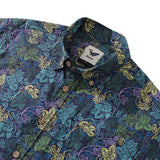 Castlebeard Men's Hawaiian Shirt Victorian Moody Roses Print By Andrea Leonelli Cotton Button-down Short Sleeve Aloha Shirt, view 3