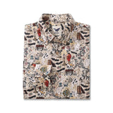 Castlebeard Men's Hawaiian Shirt Witches go back to school By Ludmila Cotton Button-down Long Sleeve Aloha Shirt, view 2