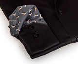 Castlebeard Michael Button-Up  Shirt With Contrast Details // Black // Contemporary Fit (Regular), view 2