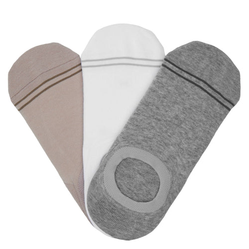 Castlebeard Mixed Cotton No Show - 3 Pack