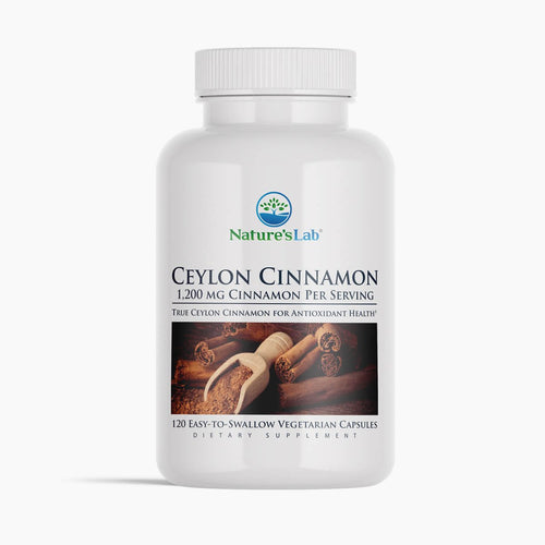 Castlebeard Nature's Lab Ceylon Cinnamon 1,200 mg - 120 Capsules