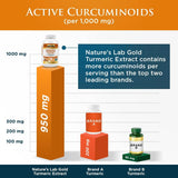 Castlebeard Nature's Lab Gold Turmeric Extract with Curcumin C3 and BioPerine - 60 capsules, view 5