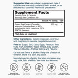 Castlebeard Nature's Lab Green Tea Extract 500 mg - 90 Capsules, view 2