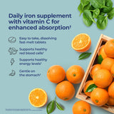 Castlebeard Nature's Lab Iron Plus Vitamin C Fast Melt Tablets - 120 Tablets, view 4
