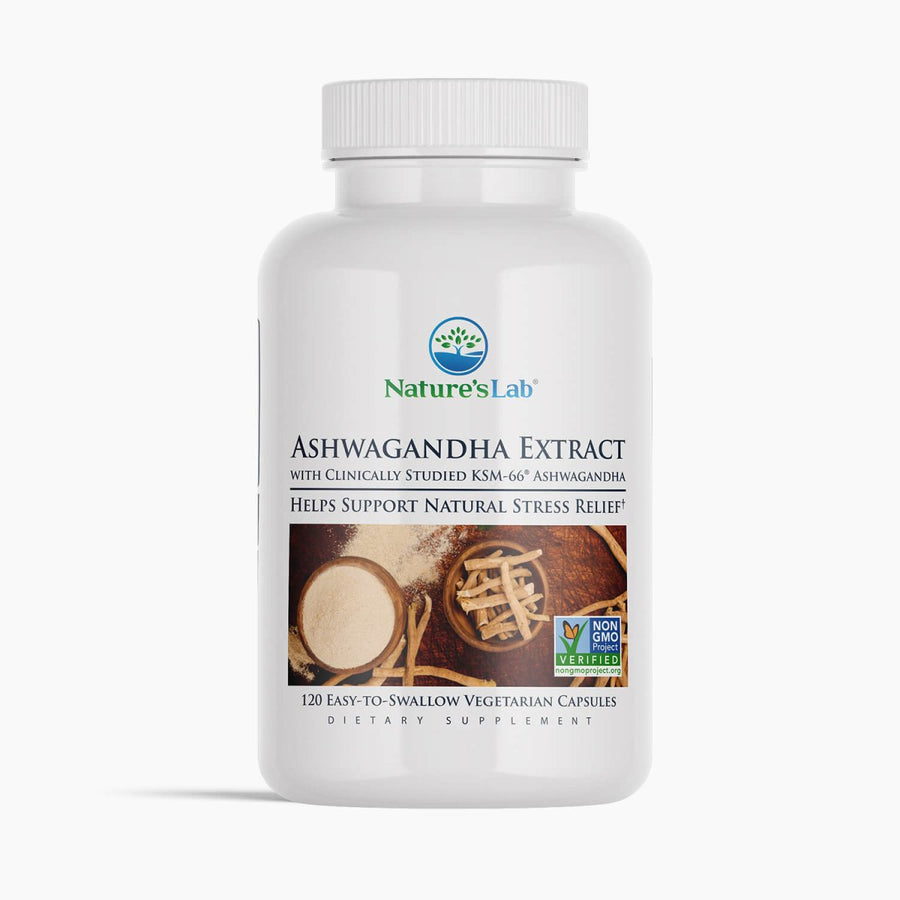 Castlebeard Nature's Lab KSM-66® Ashwagandha Extract - 120 Capsules