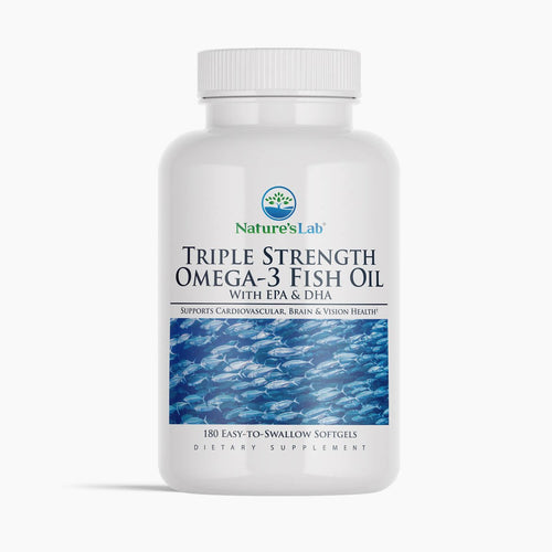 Castlebeard Nature's Lab Triple Strength Omega-3 Fish Oil with EPA & DHA - 180 Softgels