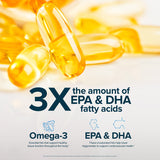 Castlebeard Nature's Lab Triple Strength Omega-3 Fish Oil with EPA & DHA - 180 Softgels, view 4
