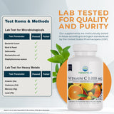Castlebeard Nature's Lab Vitamin C 1,000mg - 120 Capsules, view 4
