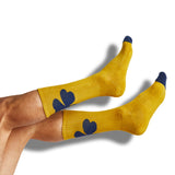 Castlebeard Navy Gold Mixed Socks 4 Pack -B, view 2