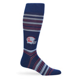 Castlebeard Navy Ole Miss Helmet Dress Socks, view 3