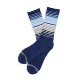 Castlebeard Navy Ombre Stripe Casual Crew, view 2