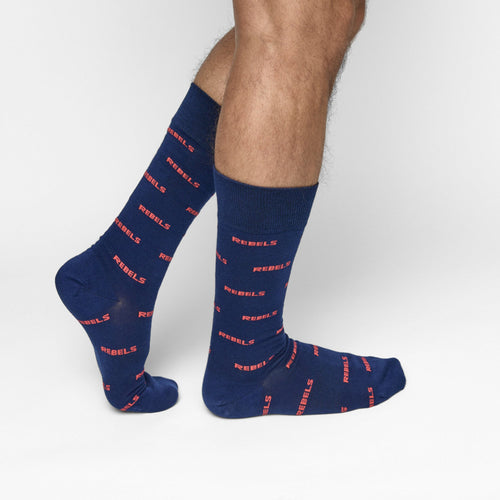Castlebeard Navy Rebel Dress Socks