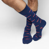 Castlebeard Navy Rebel Dress Socks, view 3