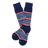 Castlebeard Navy Rebels Stripe Dress Socks, view 4