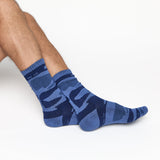 Castlebeard Navy Sip Camo Casual Crew Socks, view 2