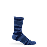 Castlebeard Navy Sip Camo Casual Crew Socks, view 3