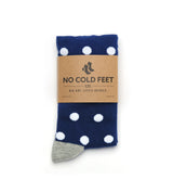 Castlebeard Navy with White Polka Dot Socks, view 2
