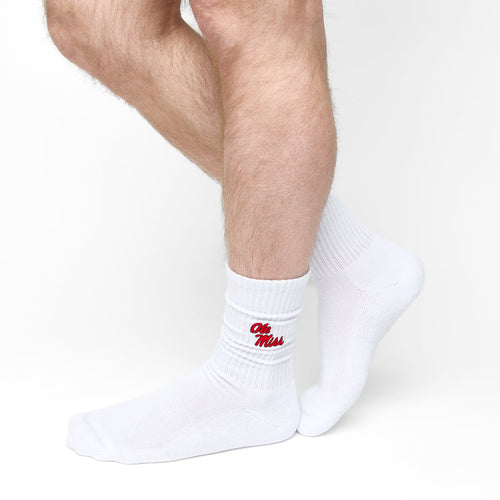 Castlebeard Ole Miss Campus Crew Socks