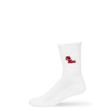 Castlebeard Ole Miss Campus Crew Socks, view 3