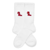 Castlebeard Ole Miss Campus Crew Socks, view 4