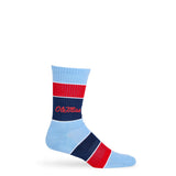 Castlebeard Ole Miss Powder Wide Stripe Casual Crew, view 3