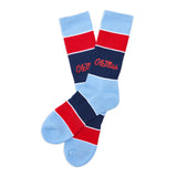 Castlebeard Ole Miss Powder Wide Stripe Casual Crew, view 4