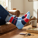 Castlebeard Ole Miss Powder Wide Stripe Casual Crew, view 5