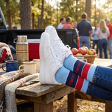 Castlebeard Ole Miss Powder Wide Stripe Casual Crew, view 6