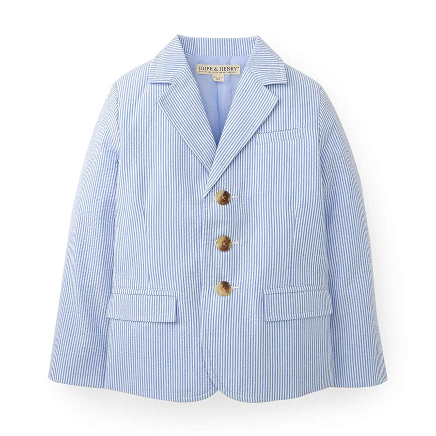 Castlebeard Organic Seersucker Suit Jacket