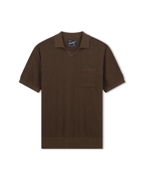 Castlebeard Phoenician Men's Knit Golf Polo โ Catacomb