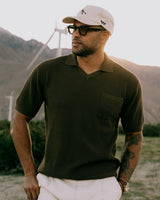 Castlebeard Phoenician Men's Knit Golf Polo – Catacomb, view 2