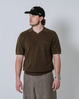 Castlebeard Phoenician Men's Knit Golf Polo – Catacomb, view 6