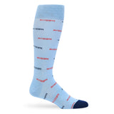 Castlebeard Powder Blue Mississippi Dress Socks, view 3