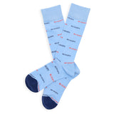 Castlebeard Powder Blue Mississippi Dress Socks, view 4