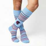 Castlebeard Powder Ole Miss Helmet Dress Socks, view 2