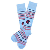 Castlebeard Powder Ole Miss Helmet Dress Socks, view 3