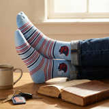 Castlebeard Powder Ole Miss Helmet Dress Socks, view 5