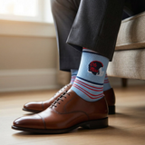 Castlebeard Powder Ole Miss Helmet Dress Socks, view 6