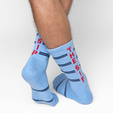 Castlebeard Powder Stripe The Sip Casual Crew Socks, view 4