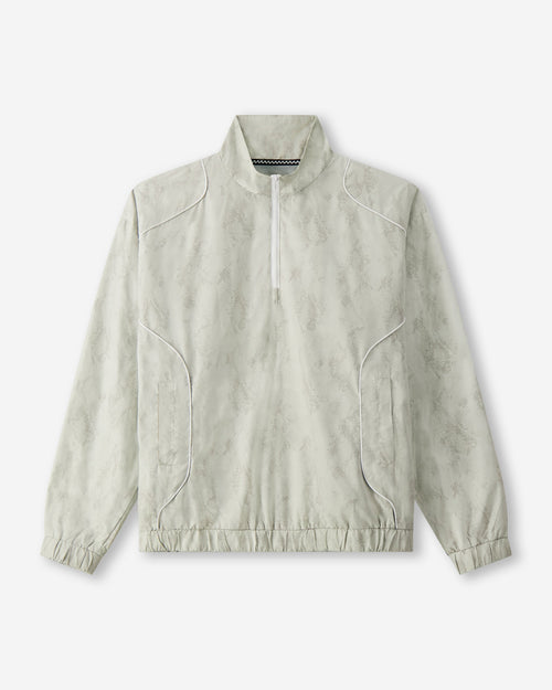 Castlebeard Pullover Piped QTR ZIP - Succulent Green